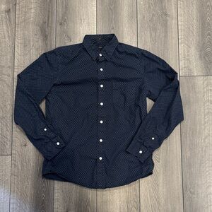 Men’s Navy J. Crew Slim Button Down Shirt Sz M